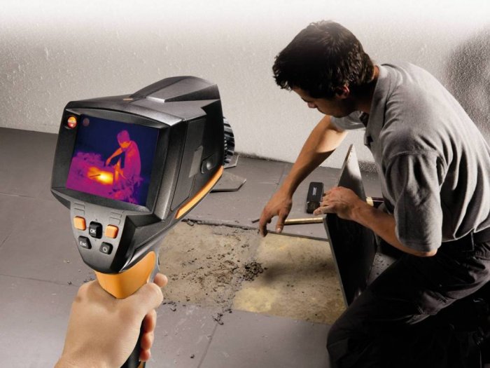 Поиск утечки воды тепловизором Поиск утечки воды тепловизором